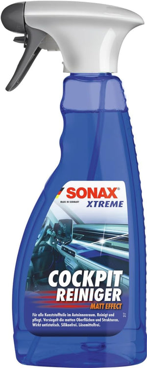 SONAX | XTREME Cockpit Reiniger Matteffect | Reinigung und Pflege für alle Kunststoffoberflächen im Autoinnenraum | 500 ml | Art-Nr.: 02832410
