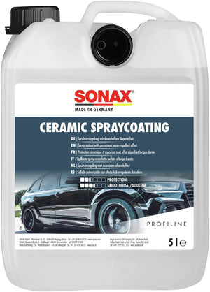 SONAX | Ceramic SprayCoating | Sprühkonservierer mit SI-Carbon-Technologie, intensiviert Farben und schützt den Lack bis zu 4 Monate | Neutral | 5L | Art-Nr.: 02575000