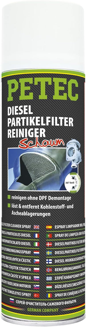 PETEC | Dieselpartikelfilterreiniger Schaum | 400ml | Art.-Nr.: 72550