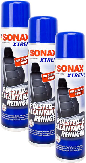 SONAX | 3x Xtreme Polster- & Alcantarareiniger | Treibgasfrei | Polsterreiniger | Art.-Nr.: 02063000