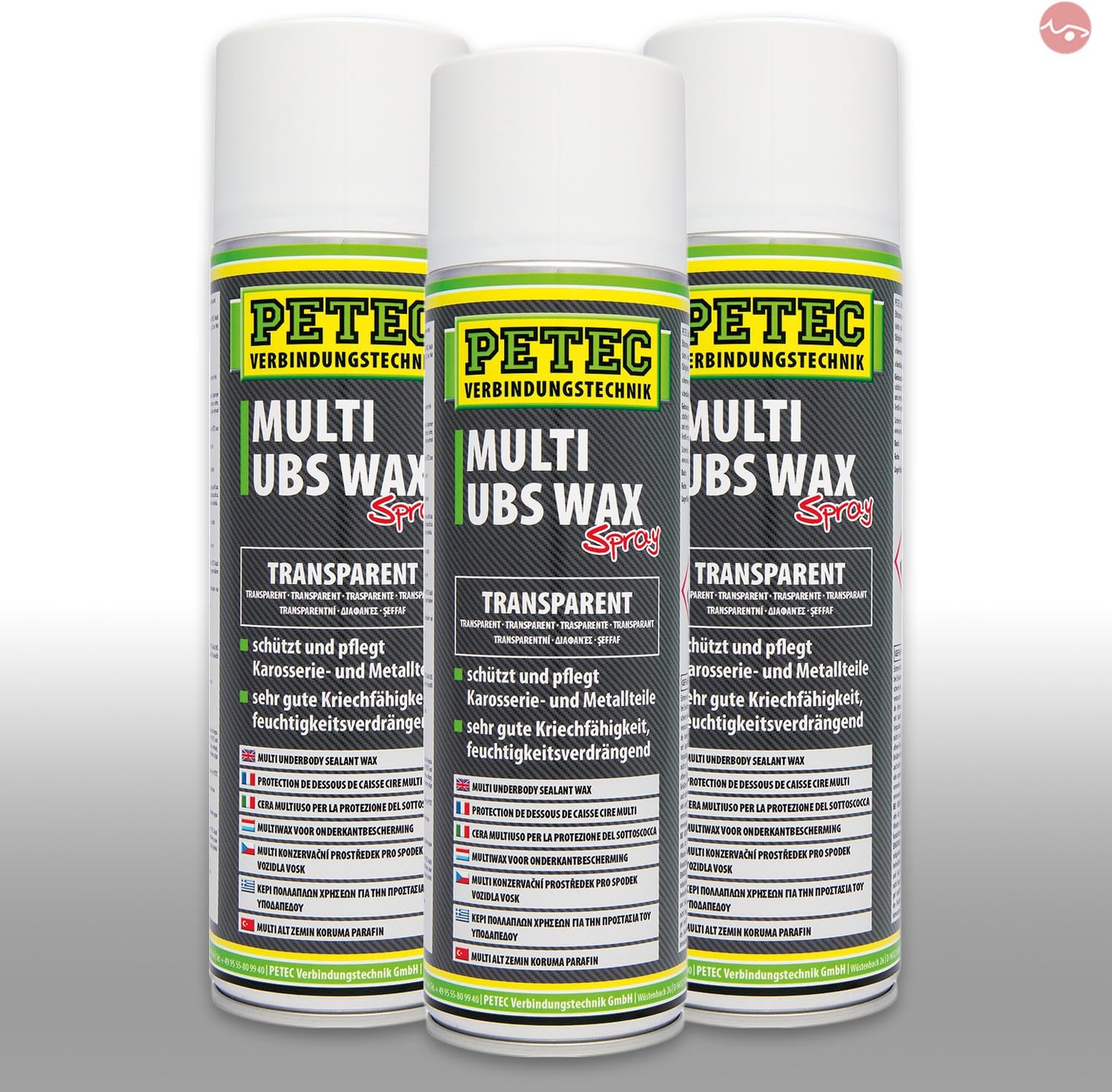 3x Petec 73450 Wax Protezione Pavimento 500ml Antiruggine Cera 3x Petec 73450 Wax Protezione Pavimento 500ml Antiruggine Cera