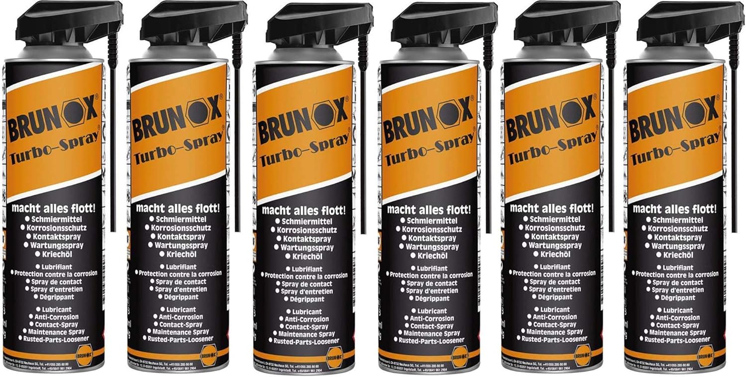 Brunox Turbo Spray 400 ml. Öl Schmiermittel Kriechöl Rostlöser Kettenöl Brunox Turbo Spray 400 ml. Öl Schmiermittel Kriechöl Rostlöser Kettenöl