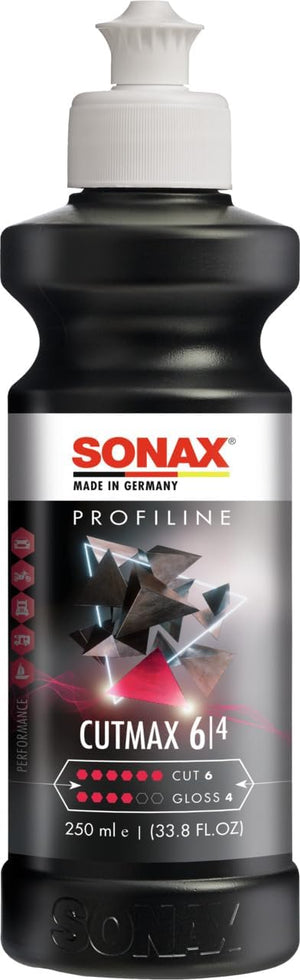 SONAX | PROFILINE Cut Max | Hoch effektive Schleifpolitur für den Lackfinish Bereich | 250ml | Art-Nr.:02461410