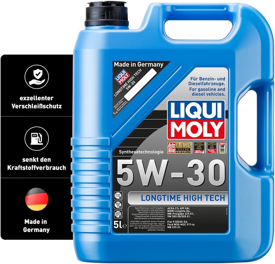 LIQUI MOLY | Longtime High Tech 5W-30 | 5L | Synthesetechnologie Motoröl | Art.-Nr.: 1137