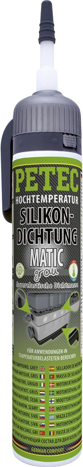 PETEC | Silikondichtung MATIC Grau | 200ml | Art.-Nr.: 97620