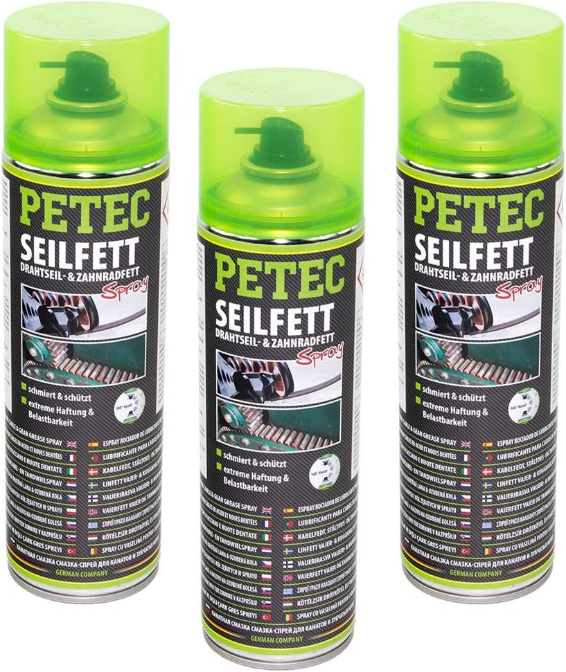 PETEC | 3x Seilfett | 500ml | Art.-Nr.: 71650