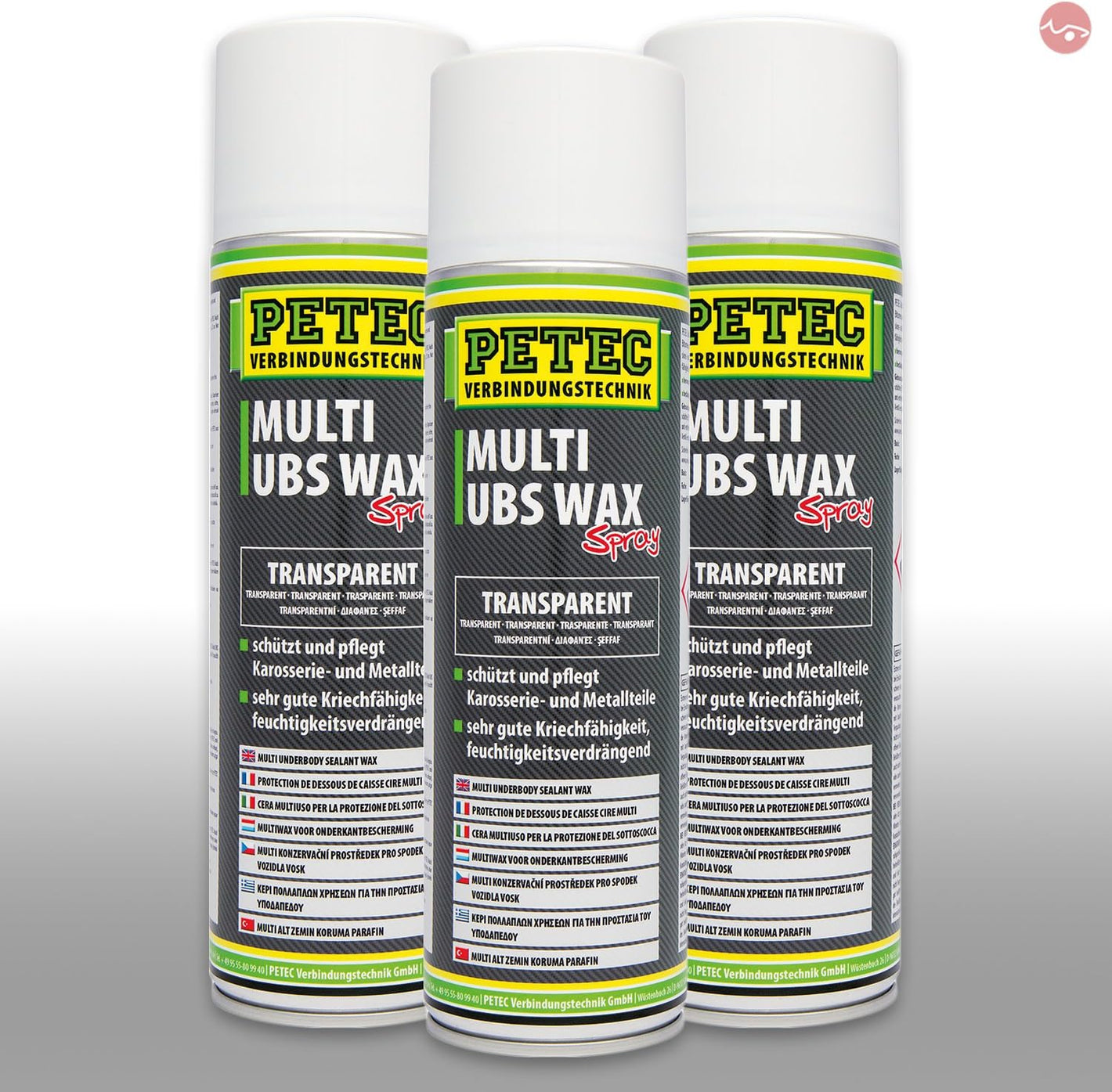 PETEC | 3x Multi UBS Wax | Transparent | 500ml | Art.-Nr.: 73450