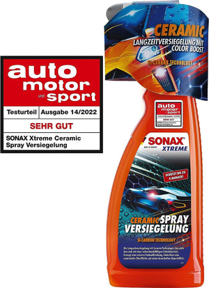 SONAX | XTREME Ceramic Spray Versiegelung | Überzieht den Lack mit einer Schutzbarriere, schützt vor Schmutz und Insekten | Transparent | 750ml | Art-Nr.: 02574000