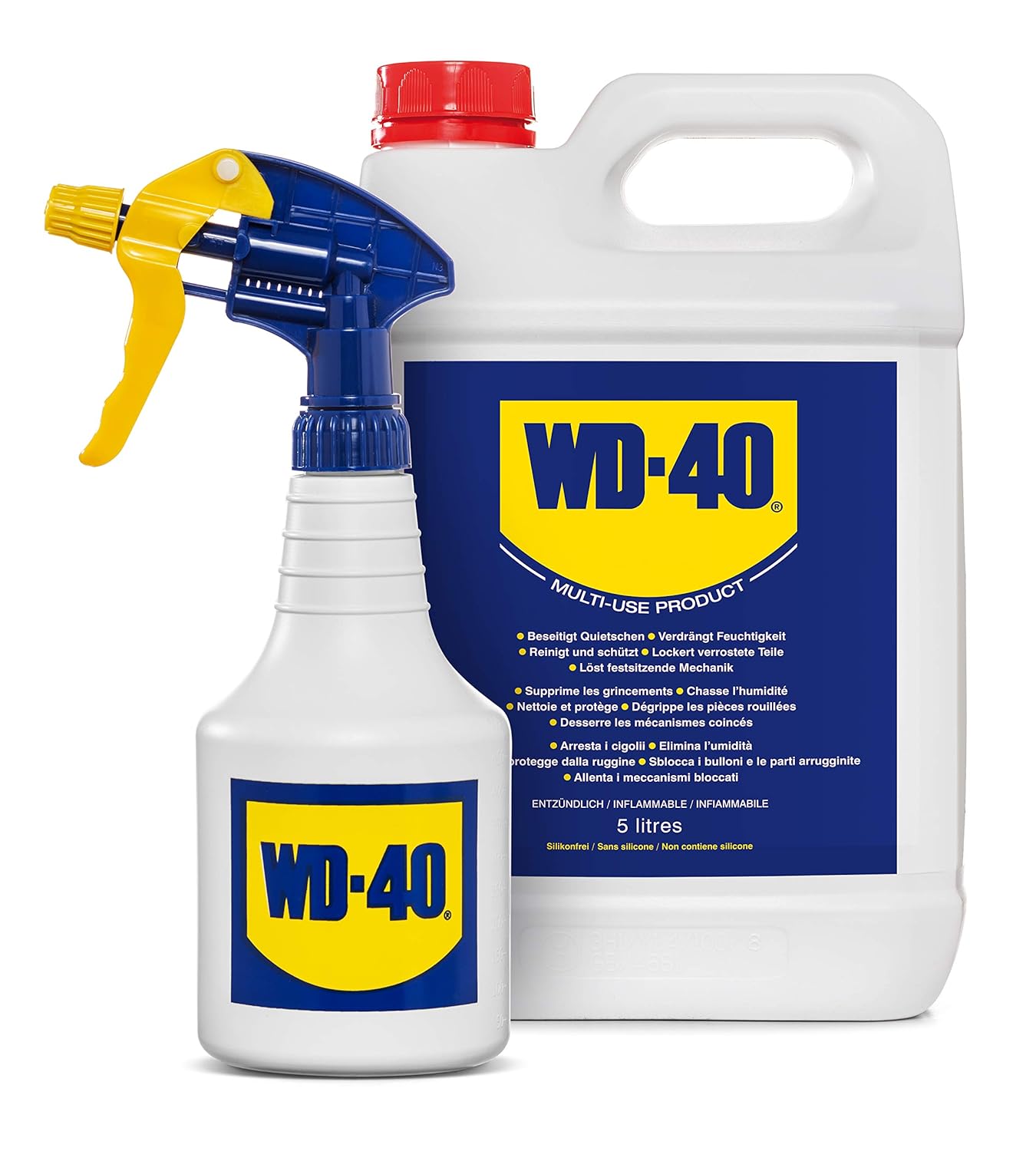 WD-40 | Multifunktionsprodukt Kanister Inkl. Zerstäuber | 5L